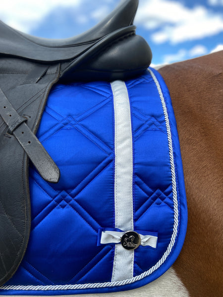 Saltaire ‘Tuxedo’ Saddle Pad - Azure Blue