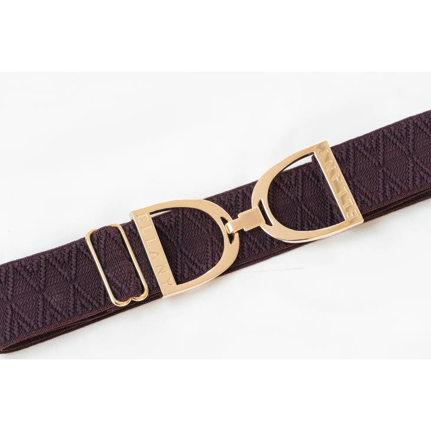 Ellany Fig - 1.5" Gold Stirrup Equestrian Elastic Belt