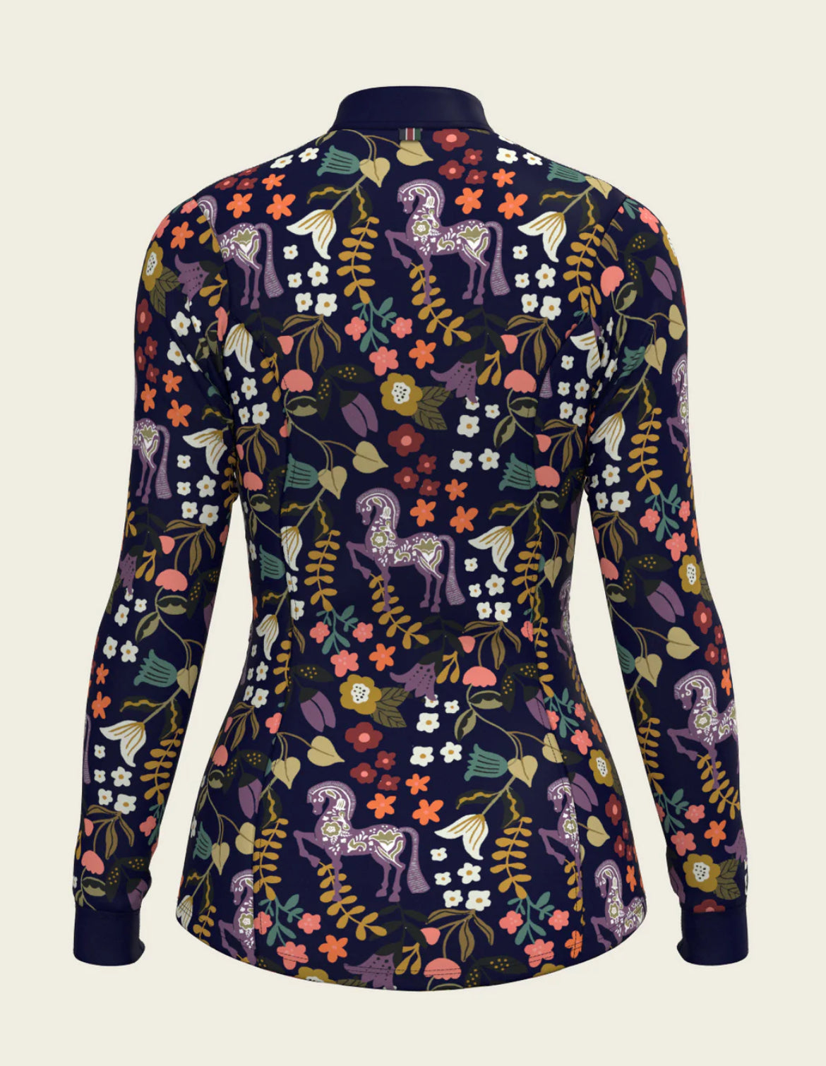 Espoir Flower Power Quarter Zip Sun Shirt