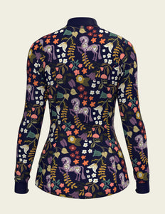 Espoir Flower Power Quarter Zip Sun Shirt